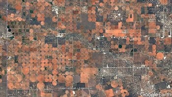 Pemandangan irigasi menarik di Texas. Foto: boredpanda