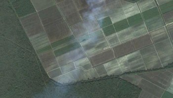 Asap yang berasal dari perkebunan tebu di Lousiana. Foto: boredpanda