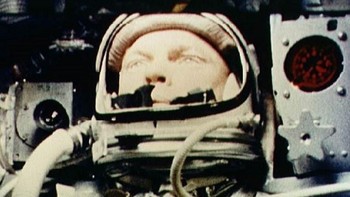 John Glenn di Friendship 7 saat mengukir pencapaian sejarah antariksa buat Negeri Paman Sam. (Foto: NASA/AFP)