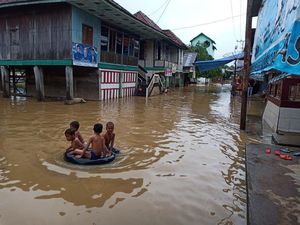 Sungai Musi Meluap, Ribuan Rumah di Muratara Sumsel Terendam Banjir