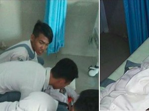 Detik-detik Siswi SMA Cedera Tulang Ekor karena Kursinya Ditarik