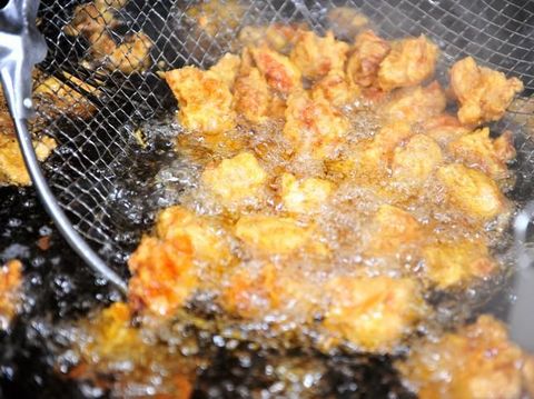 Fried home-made chicken