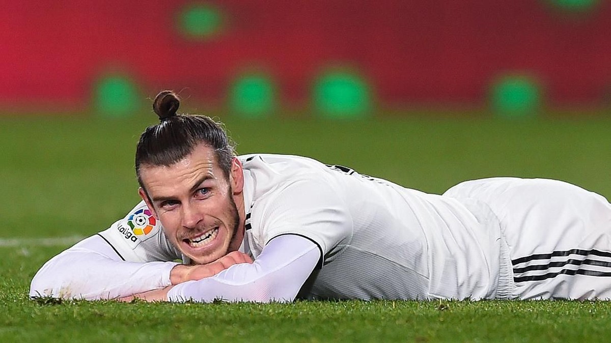 Gareth Bale tak antusias merayakan golnya ke gawang Levante (Alex Caparros/Getty Images)