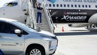 Decal branding XPANDER tersebut terpasang pada badan pesawat armada B737- 800 NG dengan nomor registrasi PK-GNU yang resmi diluncurkan pada 20 Februari 2019 dan langsung beroperasi mengantarkan rombongan manajemen MMKSI, MMC dan diler kendaraan penumpang Mitsubishi dari Jakarta ke Denpasar untuk agenda acara tahunan konvensi diler Bali. Foto: dok. MMKSI