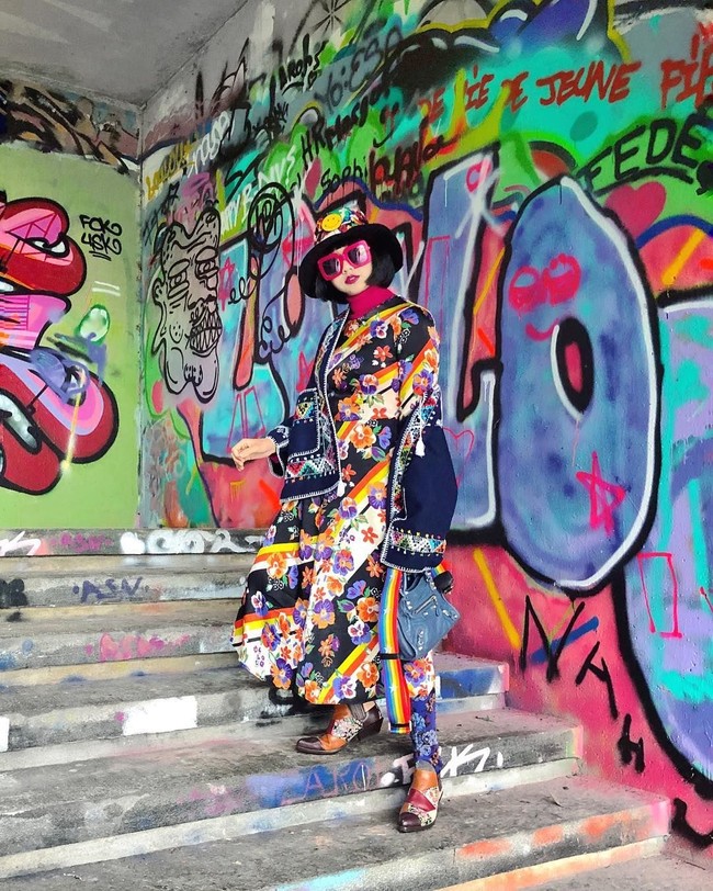 Diana Rikasari yang telah memulai karier sebagai blogger sejak tahun 2007, kini diabadikan menjadi patung lilin di Museum Sejarah dan Etnologi, St. Gallen (HVM), Swiss. Foto: Instagram @dianarikasari