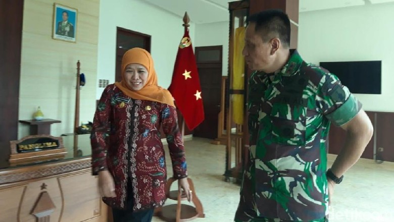 TNI Manunggal Membangun Desa Jadi Perhatian Khofifah TNI Manunggal Membangun Desa Jadi Perhatian Khofifah