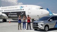 Program livery branding tersebut terinspirasi dari kesamaan ciri dan karakteristik brand Mitsubishi Xpander dan Garuda Indonesia yang menjadi top of mind pilihan transportasi idaman yang menawarkan prestige, kenyamanan, fitur dan layanan terbaik dengan harga yang kompetitif bagi konsumen. Foto: dok. MMKSI