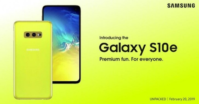 Bocoran iklan Galaxy S10e. Foto: istimewa Bocoran iklan Galaxy S10e. Foto: istimewa