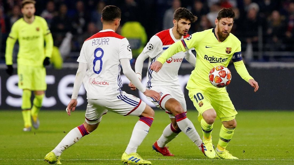 Lyon akan bertandang ke markas Barceloan di leg kedua 16 besar Liga Champions. (Foto: Jean-Paul Pelissier/Reuters)