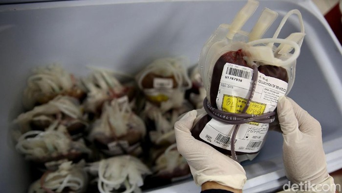 Donor Danar untuk Sesama Presiden Direktur Panin Bank Herwidayatmo bersama Presiden Direktur PT Panin Dai-ichi Life Fadjar Gunawan dan Wakil Presiden Direktur Koichi Nishiyama serta Ketua Bidang Relawan Palang Merah Indonesia Pusat H. Muhammad Muas meninjau aksi sosial donor darah Panin Bank, di Jakarta, Selasa (19/2/2019). Kegiatan donor darah ini diharapkan dapat menghimpun 35.000 kantong darah dalam setahun. Sampai dengan Februari 2019 telah terhimpun sekitar 5.000 kantong darah dan membagikan 5.000 polis asuransi Sigap.
