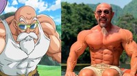 Penggemar Dragon Ball Z pasti tak asing dengan karakter Master Roshi yang melatih Goku. Di kehidupan nyata, ada sosok binaragawan kelahiran Vietnam, Nhon Ly yang disebut mirip Master Roshi. Foto: Instagram master_roshi_real_life