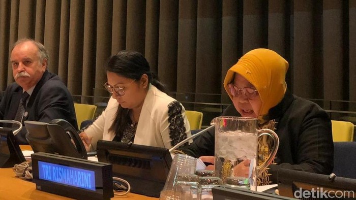 Tri Rismaharini berpidato dihadapan 193 perwakilan negara anggota tetap PBB