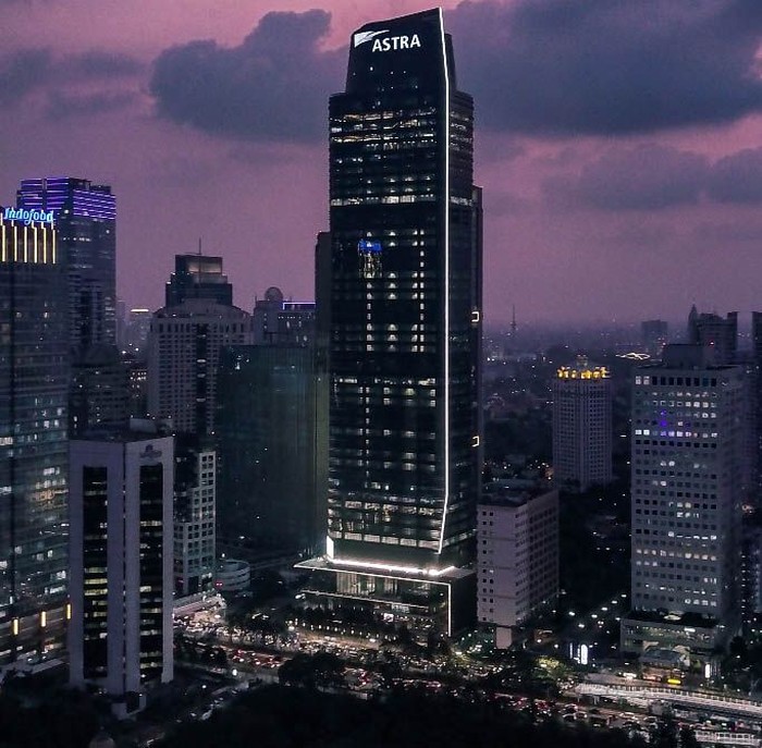 PT Astra International Tbk melakukan grand launching Menara Astra, Rabu (20/2/2019). Bangunan ini menjadi salah satu menara tertinggi di Jakarta.