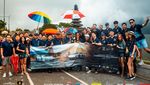 Komunitas Mobil Mewah Lamborghini Plesiran di Bali