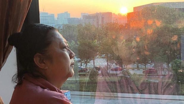 Jenguk Ani Yudhoyono, Putri Ma'ruf Amin Sampaikan Salam Abahnya