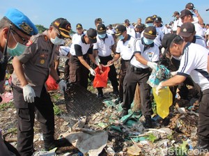 Hari Peduli Sampah Nasional, Ini Yang Dilakukan Polisi Kota Polresta Kediri