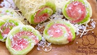 Yang populer, getuk gulung. Diberi pewarna dan perasa hingga makin menarik untuk dikunyah. Nyam! Foto: Instagram @jenny_zhang1