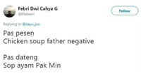 What! Chicken soup father negative masa diartiin jadi Sop Ayam Pak Min? Foto: Istimewa