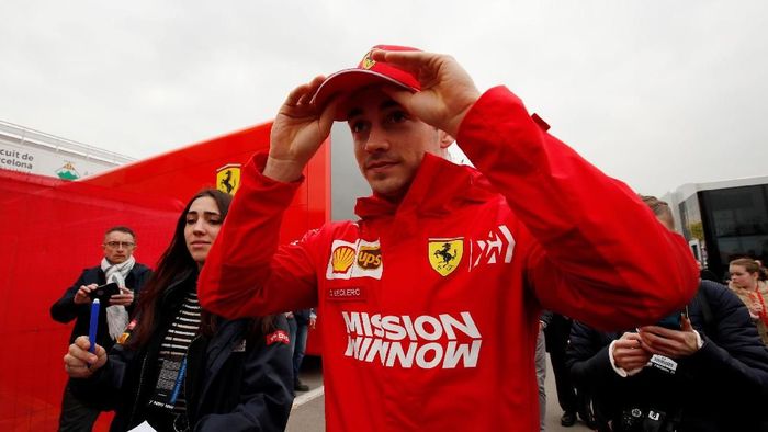 Charles Leclerc akan jadi tandem Sebastian Vettel di Ferrari musim ini (Albert Gea/REUTERS)