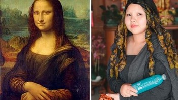 Bergaya seperti Monalisa. Foto: instagram.com/framsook_lek_lek/