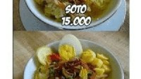 Kamu setuju nggak sama meme ini? Kalau namanya soto saja, harga hidangan ini Rp 15.000, tapi kalau namanya pakai bahasa Inggris langsung jadi Rp 50.000. Ada-ada saja! Foto: Istimewa