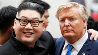 Aksi tersebut diramaikan jelang rencana pertemuan puncak (KTT) kedua antara Presiden Amerika Serikat (AS) Donald Trump dan pemimpin Korea Utara (Korut) Kim Jong-Un di Vietnam. Pertemuan keduanya akan membahas soal denuklirisasi. REUTERS/Jorge Silva. 
