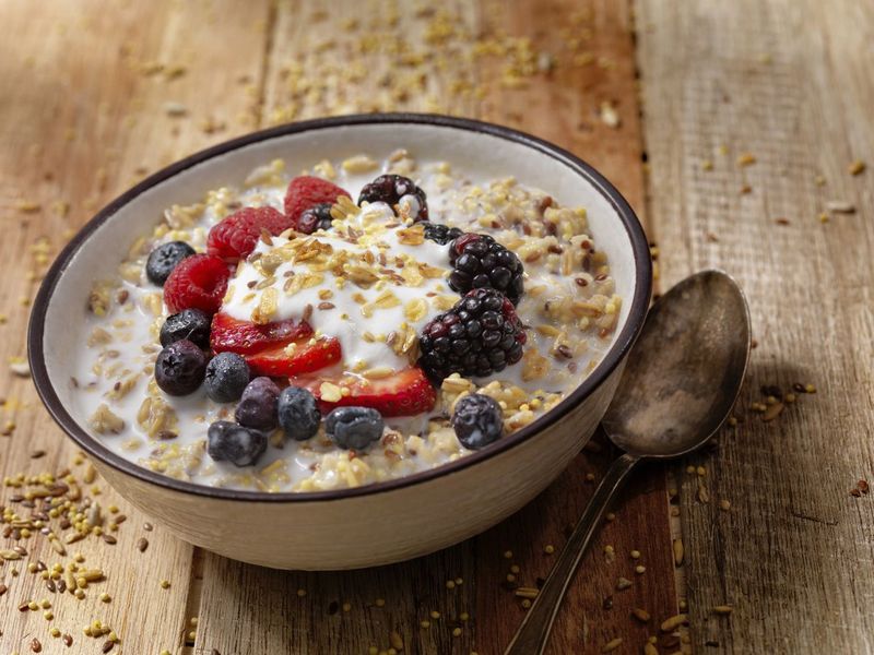 Granola With Fresh Fruit-Photographed on Hasselblad H1-22mb Camera