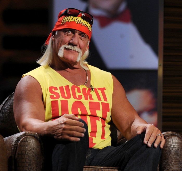 CULVER CITY, CA - AUGUST 01:  Wrestler Hulk Hogan speaks onstage at the Comedy Central Roast Of David Hasselhoff held at Sony Pictures Studios on August 1, 2010 in Culver City, California. The