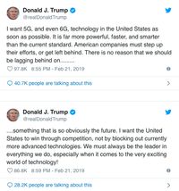 'Nge-Twit' Aneh Soal 6G, Trump Melunak ke Huawei?