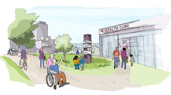 Fasilitas kesehatan kelas atas pun tersedia, serta seluruh area kota ramah untuk penyandang cacat. Foto: Sidewalklabs