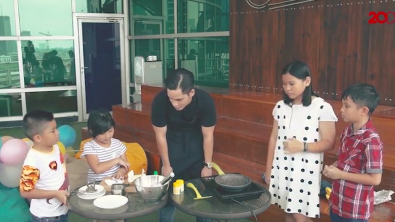 Anakpedia masak pancake/ Foto: 20detik Anakpedia masak pancake/ Foto: 20detik