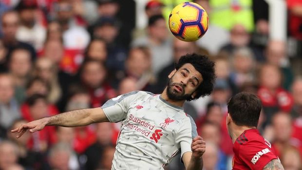 Mohamed Salah jadi favorit kedua untuk mencetak gol di laga Barcelona vs Liverpool.