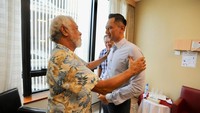 Agus Harimurti Yudhoyono (AHY) juga mendampingi ayahnya menyambut kedatangan Xanana. Istimewa/Dok PD.