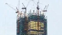 Perusahaan China membangun gedung 57 lantai ini hanya dalam 19 hari. Istimewa/Dailymail.