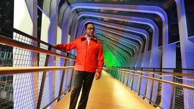 Potret Indahnya JPO Baru GBK yang Diam-diam Disidak Anies