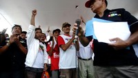 DPD Persatuan Pedagang Kaki Lima Indonesia (PPKLI) tersebut mendeklarasikan dukungannya kepada Jokowi karena dianggap peduli pedagang dan rakyat kecil. Foto: dok. PPKLI