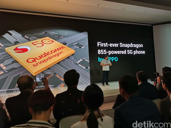 Pengumuman ponsel 5G Oppo. Foto: Anggoro Suryo Jati/detikinet Pengumuman ponsel 5G Oppo. Foto: Anggoro Suryo Jati/detikinet