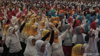Senam Kesehatan Jasmani pertama kali diprakarsai tahun 1988 oleh Kementerian Pemuda dan Olahraga. (Foto: Khadijah Nur Azizah/detikHealth)