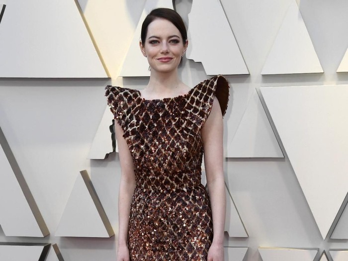 Penampilan Emma Stone di Oscars 2019. Foto: Frazer Harrison/Getty Images Penampilan Emma Stone di Oscars 2019. Foto: Frazer Harrison/Getty Images