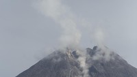 Beginilah penampakan luncuran awan panas dari puncak Gunung Merapi terlihat dari Balerante, Klaten, Jawa Tengah, Senin (18/2/2019) pekan lalu. Balai Penyelidikan dan Pengembangan Teknologi Kebencanaan Geologi (BPPTKG) Yogyakarta mencatat telah terjadi luncuran awan panas Gunung Merapi dengan jarak luncur maksimum satu kilometer ke arah Kali Gendol, dengan status gunung Waspada (level II). ANTARA FOTO/Hendra Nurdiyansyah