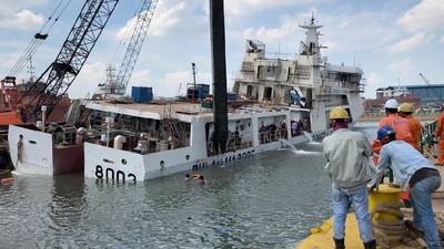 Duh, Kapal Baru Bakamla Ini Nyaris Tenggelam