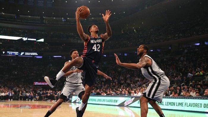 New York Knicks menang atas San Antonio Spurs untuk memutus rentetan kekalahan kandangnya di NBA (Foto: Brad Penner-USA TODAY Sports)