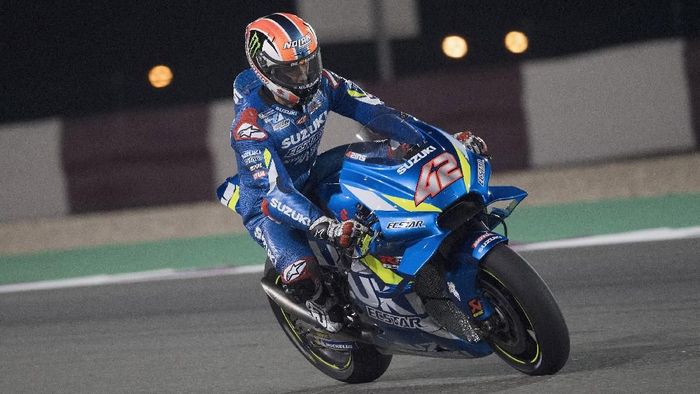 Suzuki ditantang bersaing merebut kemenangan di MotoGP Qatar, menyusul hasil tes yang menjanjikan. (Foto: Mirco Lazzari gp/Getty Images)