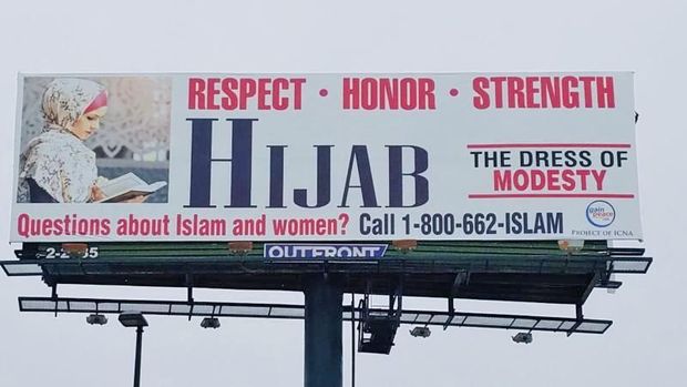 Billboard Hijab Curi Perhatian di Amerika, Ajak Warga Menghargai Hijabers