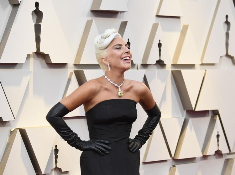 Baru Putus, Lady Gaga tetap Ceria di Oscar 2019