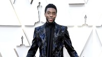 Chadwick Boseman atau pemeran Black Panther saat hadir di Oscar 2019 di California, Amerika Serikat pada Minggu (24/2). Frazer Harrison/Getty Images