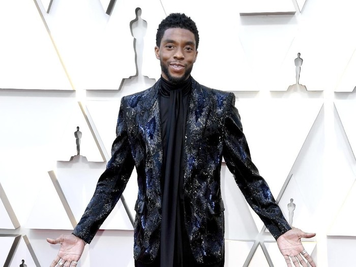 Chadwick Boseman HOLLYWOOD, CALIFORNIA - FEBRUARY 24: Chadwick Boseman attends the 91st Annual Academy Awards at Hollywood and Highland on February 24, 2019 in Hollywood, California. (Photo by Frazer Harrison/Getty Images)