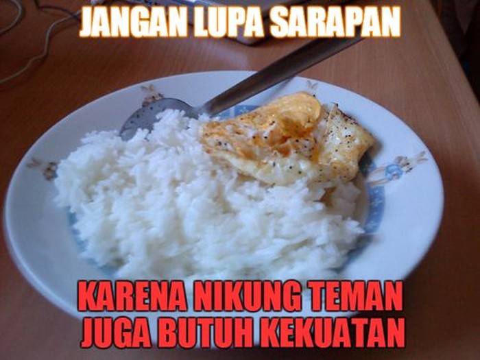 Lihat Meme Sarapan Ini Biar Makan Makin Semangat