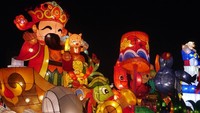 Taiwan Lantern Festival merupakan event tahunan menyambut Cap Go Meh (Kurnia/detikTravel)
