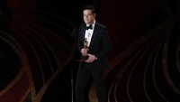 Ini merupakan kemenangan pertama Rami Malek sebagai Best Actor di Oscar. REUTERS/Mike Blake